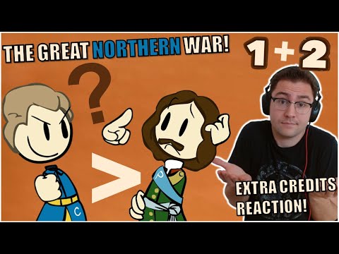 When Sweden Fought Russia, Poland & Denmark - Great Northern War (Parts 1-2) Extra Credits Reaction