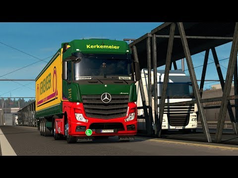 ETS2 1.32 ProMods 2.31 Mercedes Benz Actros  Dover - Birmingham