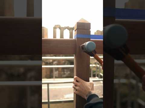 Diy method on Mortise and tenon! #carpentry #diy #castle #joiner