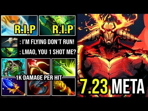 MOST SATISFYING RIGHT CLICK EVER 1K DMG PER HIT Sven Flying Stun Instant Deleted Enemy DotA 2