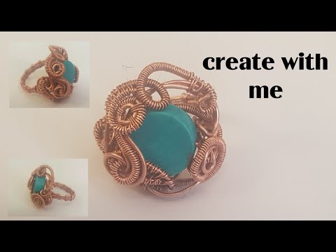 create with me..... wire woven Ring tutorial