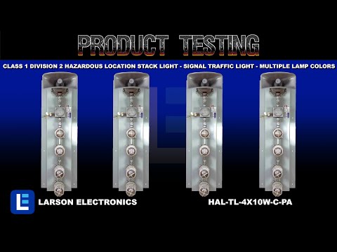 Class 1 Division 2 Hazardous Location Stack Light - Signal Traffic Light - Multiple Lamp Colors