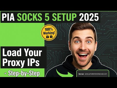 PIA SOCKS5 Proxy Setup 2025 — Create Account + Generate Credentials & Load IPs (Step-by-Step)