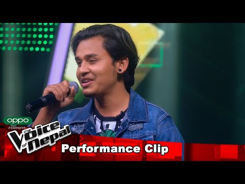 Sagar Hamal "Feri Feri Feri Nai Nabhannu la"| Blind Audition Performance | The Voice of Nepal S3