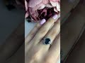 Серебряное кольцо с топазом Лондон Блю 2.623ct