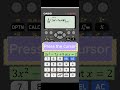 Finding Derivative Using Scientific Calculator Maths Shorts Scientificcalculator Casio