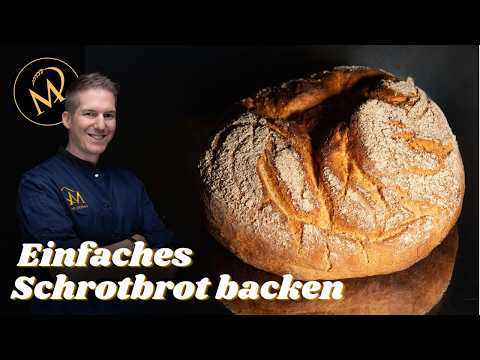 Rustikales Weizen Roggen Schrot Brot - Einfaches Schrotbrot selber backen
