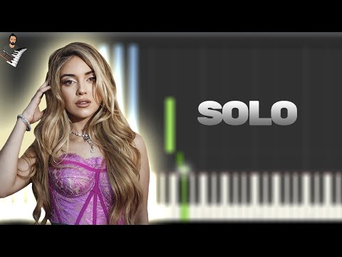 Omar Montes, Ana Mena, Maffio - Solo | Piano Tutorial + Sheet Music / Karaoke / MIDI / Instrumental