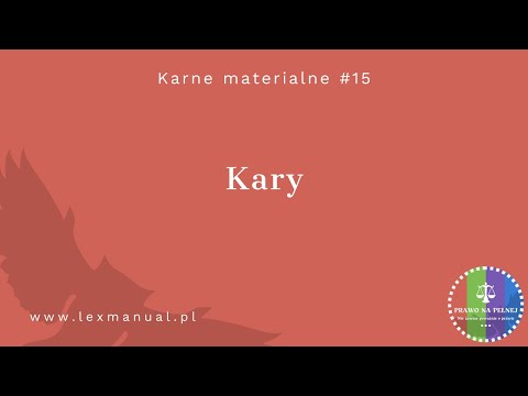 Karne Materialne #15 - Kary