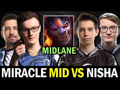 MIRACLE W33 vs NISHA MATUMBAMAN — MID LION 2OO IQ Pick Dota2