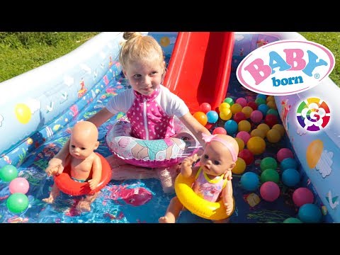 Baby Born Dolls Aquapark with Gabi