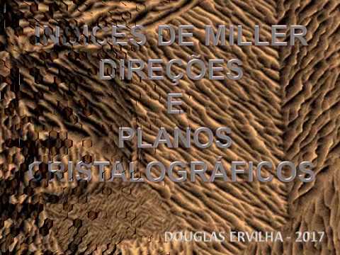 ÍNDICES DE MILLER  DIREÇÃO CRISTALOGRÁFICA   PLANO CRISTALOGRÁFICO