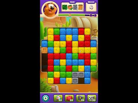 Toon Blast Level 8124 - NO BOOSTERS 🐻🐺🐱 | SKILLGAMING ✔️