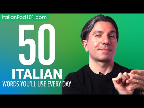 50 Italian Words You'll Use Every Day - Basic Vocabulary #45