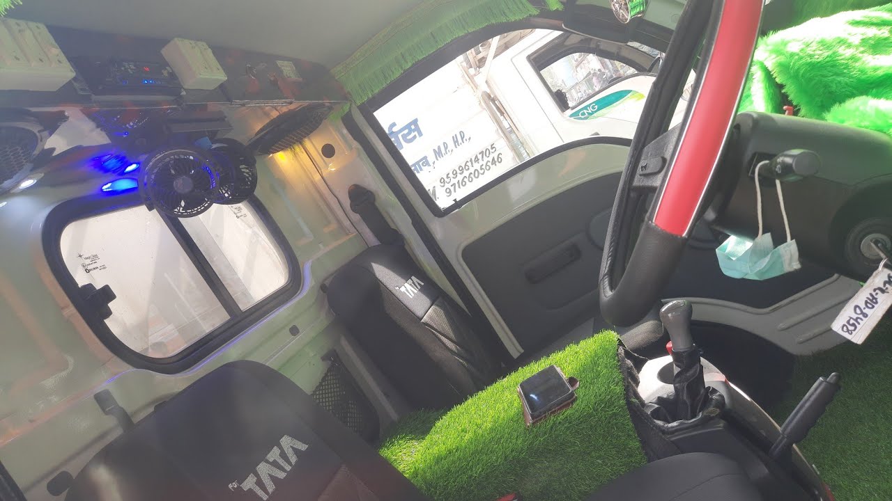 Watch video Tata Ace Modified | 🔴🟠Light🟣🟡 | Fan | Music System | Matt | Lamba Car Shringar Najafgarh 9811238745 Now Tata Ace Modified | 🔴🟠Light🟣🟡 | Fan | Music System | Matt | Lamba Car Shringar Najafgarh 9811238745