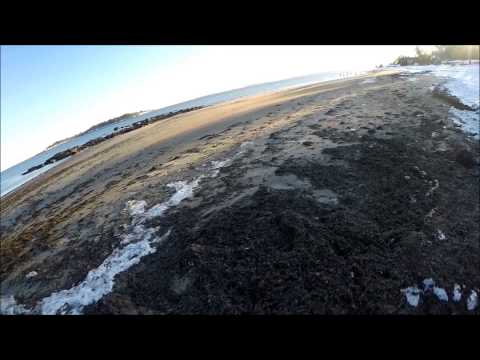 DJI Phantom Flight Over West Beach at Sunset