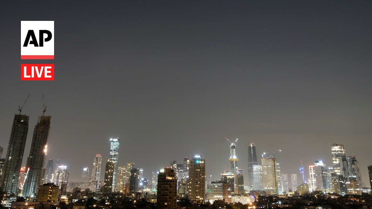 Video | LIVE: Tel Aviv and Jerusalem skyline as Iran war continues