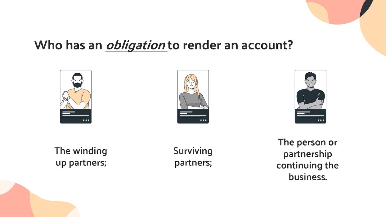 DISSOLUTION AND WINDING UP OF PARTNERSHIP l ARTICLE 1842 ACCOUNTING