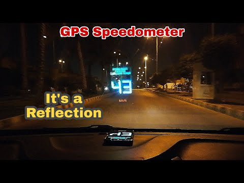 GPS Speedometer on Windshield Video