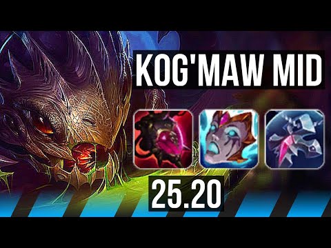KOG'MAW vs GALIO (MID) | KR Diamond | 25.20