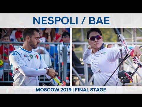 Mauro Nespoli v Bae Jaehyeon – recurve men quarterfinal | Moscow 2019 World Cup Final