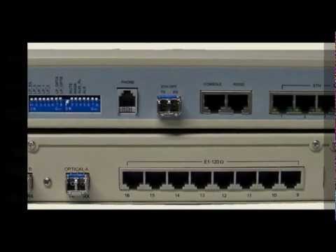 SFP slot uplink 16E1 + 5 Gigabit Ethernet  port fiber optical multiplexer / converter testing