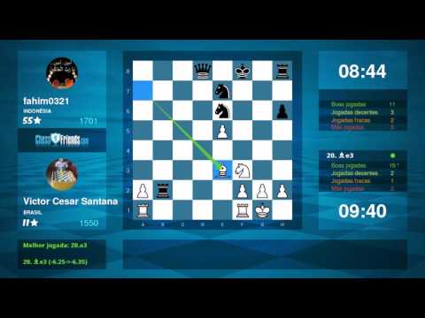 Chess Game Analysis: Victor Cesar Santana - fahim0321 : 0-1 (By ChessFriends.com)