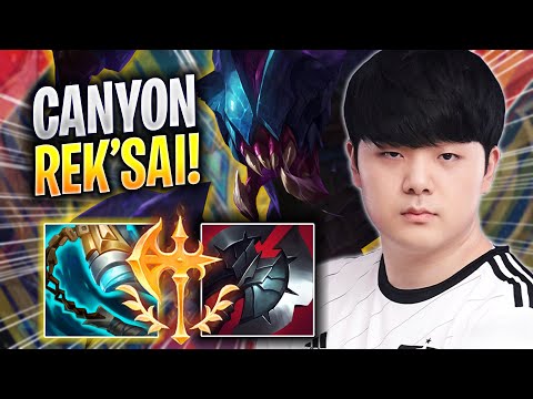 CANYON IS READY TO PLAY REK'SAI! - DK Canyon Plays Rek'sai JUNGLE vs Lee Sin! | Season 2023