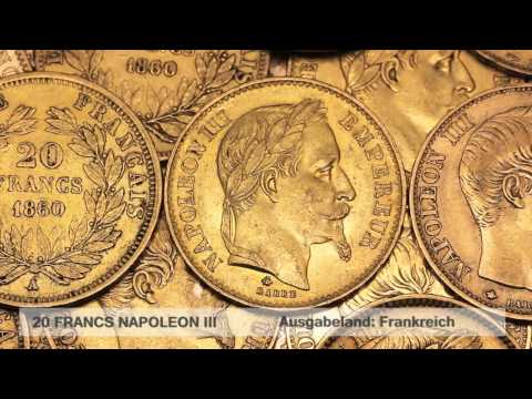 Goldmünze 20 Francs Napoleon (Frankreich)