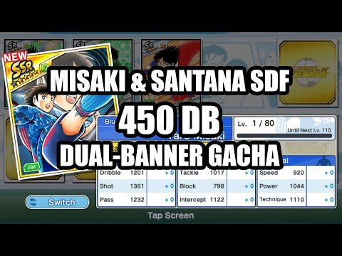 Captain Tsubasa Dream Team Misaki & Santana SDF Gacha 450 DB! Did I got them both?