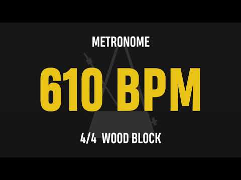 610 BPM 4/4 - Best Metronome (Sound : Wood block)