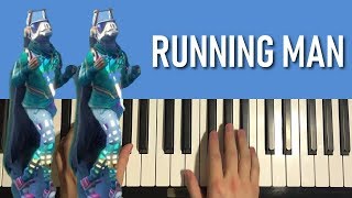 how to play fortnite dance running man piano tutorial lesson - fortnite dance running man