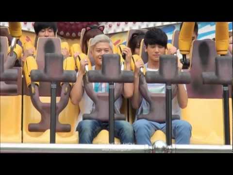 [Fancam] 120616 ZE:A Dongjun, Hyungsik - 놀이기구타는 동준, 형식