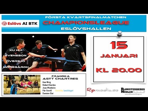 Eslöv AI BTK-Chartres ASST Champions league 2016-01-15