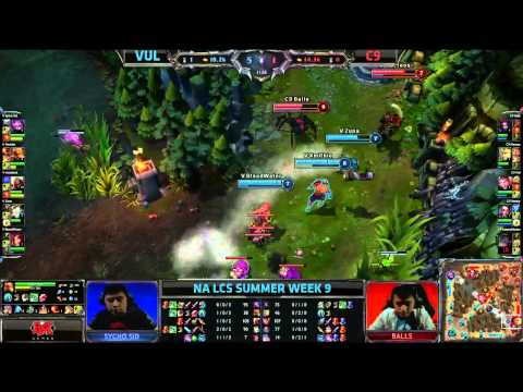 Vulcun (VUL) vs Cloud 9 (C9) || Super week NA LCS Summer 2013 W9D1 || Full Game HD