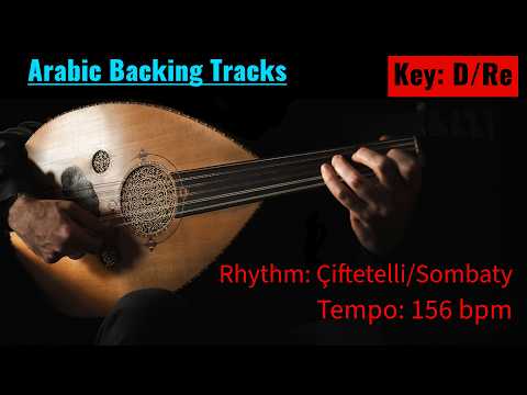 Play along to Arabic rhythms | D/Re 156 bpm Ciftetelli