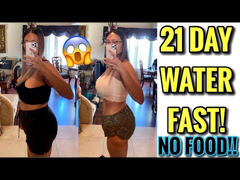 21 DAY WATER FASTING (NO FOOD FOR 21 DAYS!) with BEFORE & AFTER RESULTS!