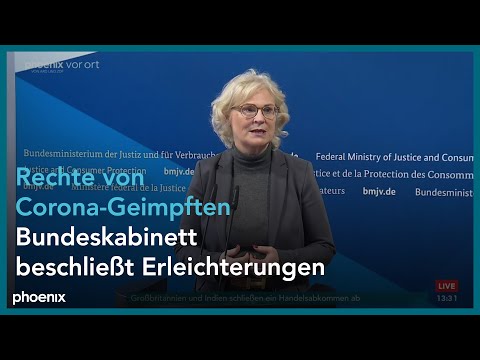 Christine Lambrecht zur Rückgabe von Grundrechten an Geimpfte und Genesene am 04.05.21