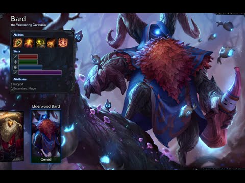 Elderwood Bard Skin Spotlight Gameplay 1080p HD