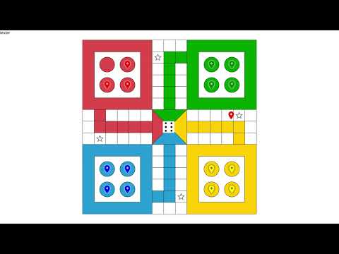 ludo board made out of deom elements