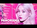 IZ ONE Panorama Line Distribution Lyrics Color Coded
