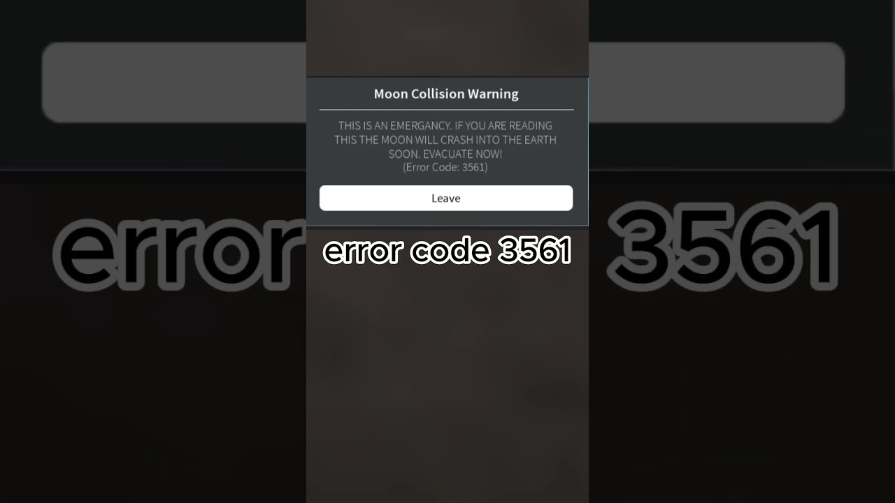 Error codes that can save your life #roblox #shorts #errorcodes