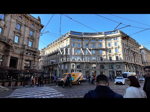 Italy Walk | Winter Walking Tour in Milan 義大利 米蘭 | Dec 2024
