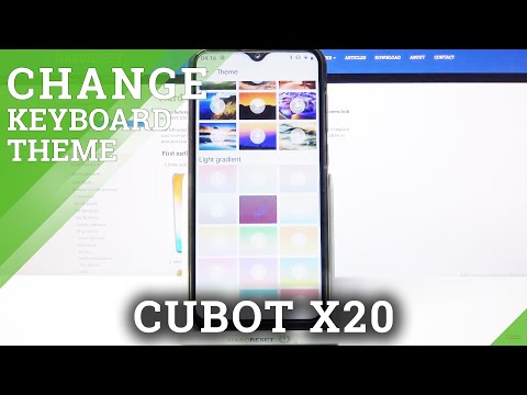 CUBOT X20 - How to Open Keyboard Settings & Change Keyboard Theme