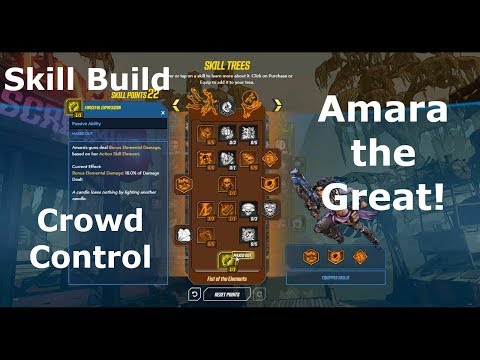Amara Best Crowd Control Skill Build in Borderlands 3