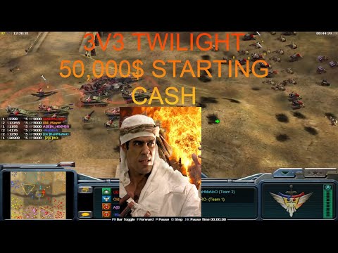 3v3 Twlight Flame $50k Starting Cash - Generals Zero Hour