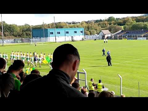 Parade before the Wicklow Intermediate football championship final between Dunlavin and Kilmacnogue