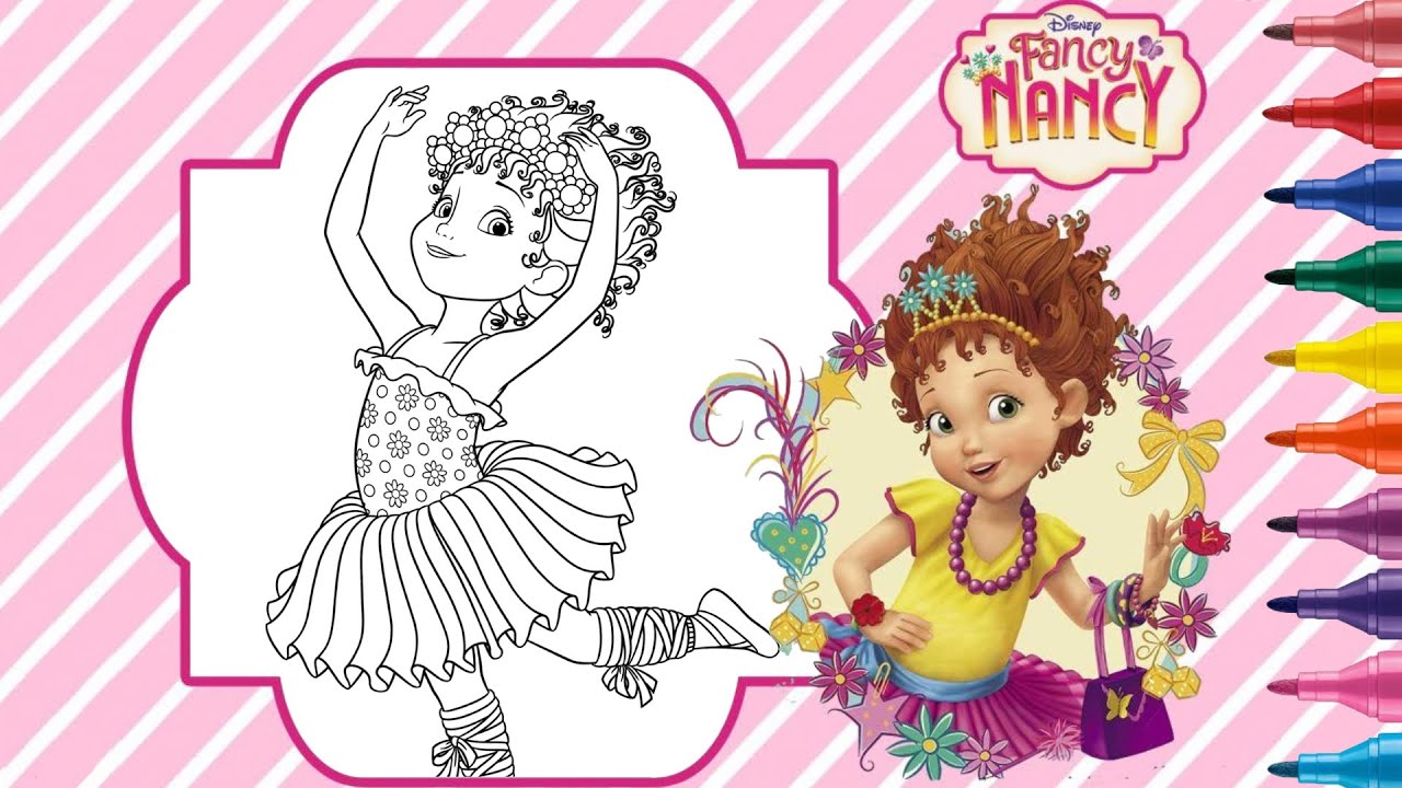 Coloring FANCY NANCY - Ballet Ballerina Coloring Page - Disney Jr. Fancy Nancy Clancy - Imagine It