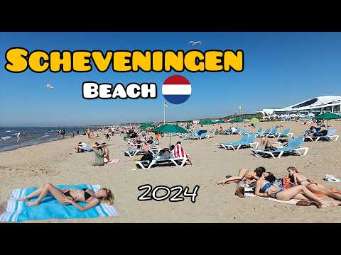 Scheveningen: Most famous beach in the Nederlands.Highlights Beach walk . club boulevard summer 2024