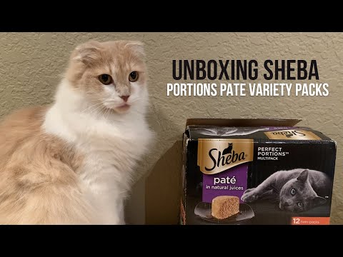 Unboxing the Sheba Perfect Portions Paté Wet Cat Food Tray Variety Packs | FURRIENDS CORNER